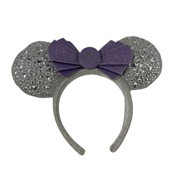 Minnie Mouse Disney 100 Celebration Ears Headband Disney Parks - Picture 1 of 2